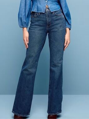 Old Navy Women's Mid Blue Flared Jeans